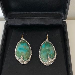 Alexis Bittar Turquoise & crystal NEW earrings
